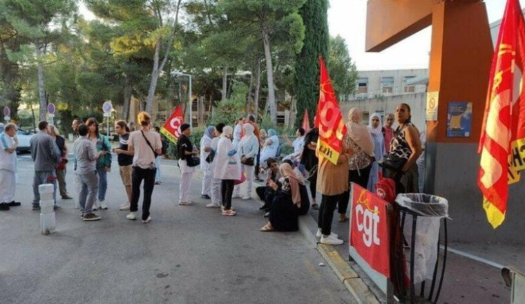 Soutien aux grévistes d'ONET Montpellier