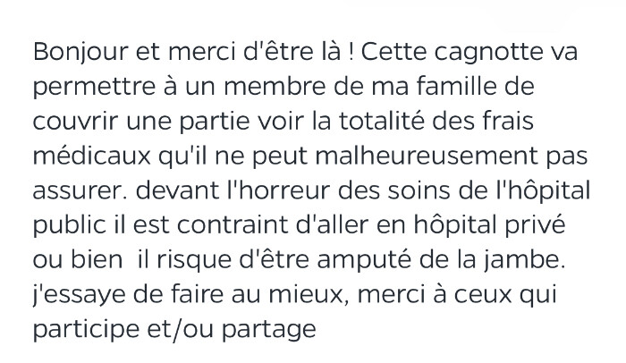 Image justificative de la cagnotte