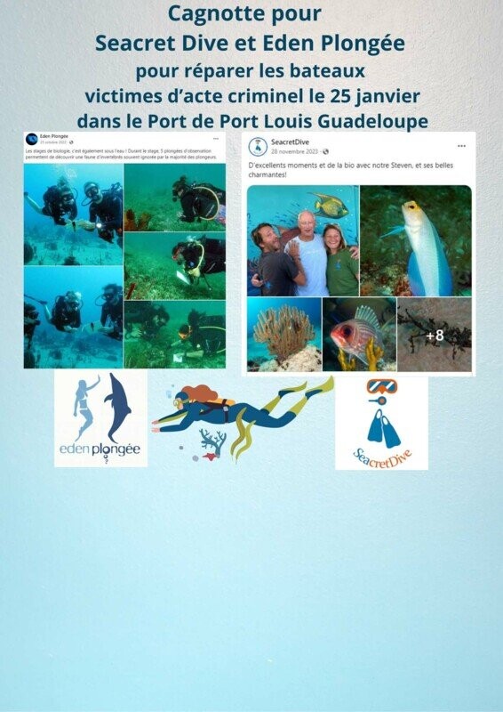 Soutien aux 2 clubs de plongée de Port Louis