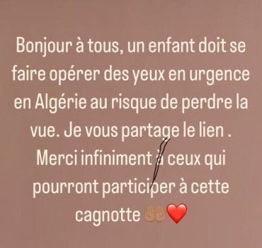 Enfant de 8 ans au risque de perdre la vue