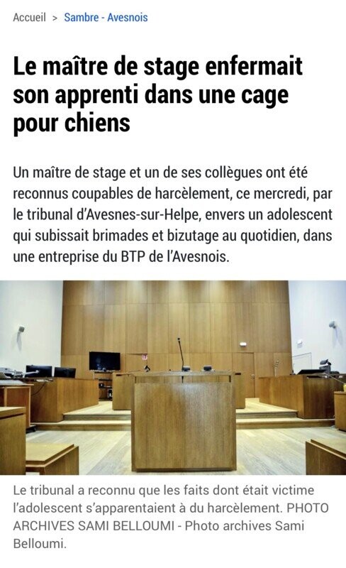 Soutien à l’apprenti victime de harcèlement