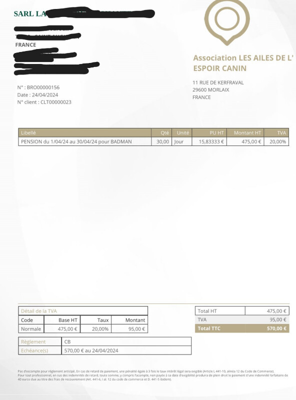 Image justificative de la cagnotte