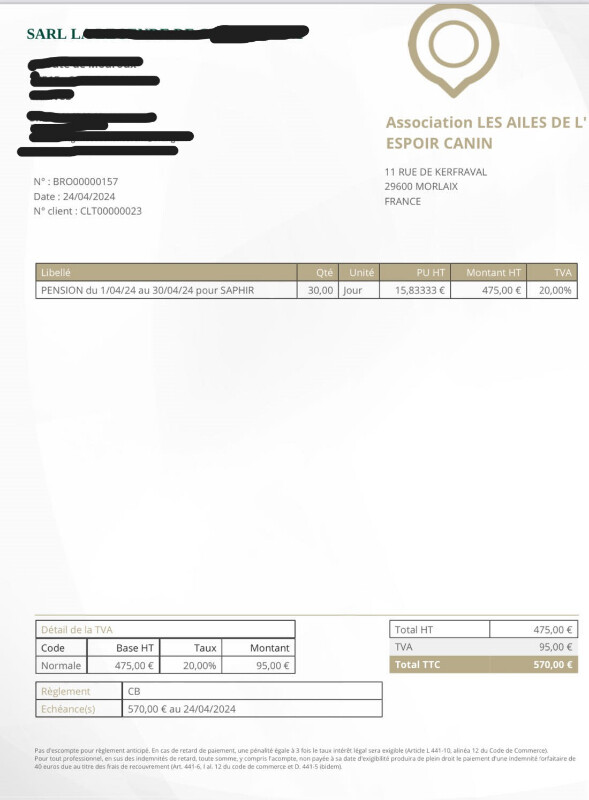 Image justificative de la cagnotte