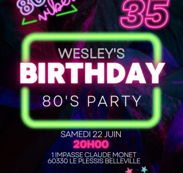Wesley’s Birthday