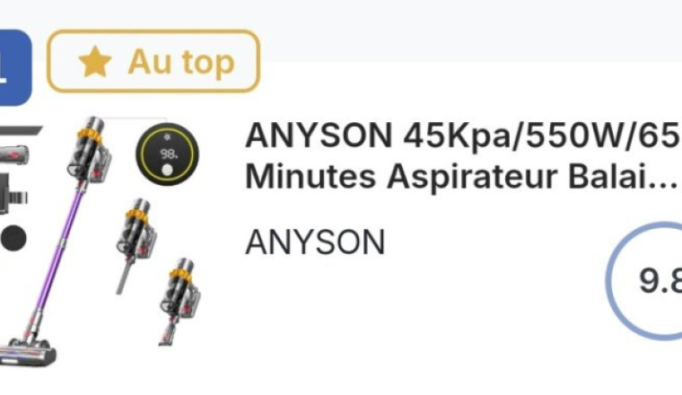 Crémaillère Nadia aspirateur balai
