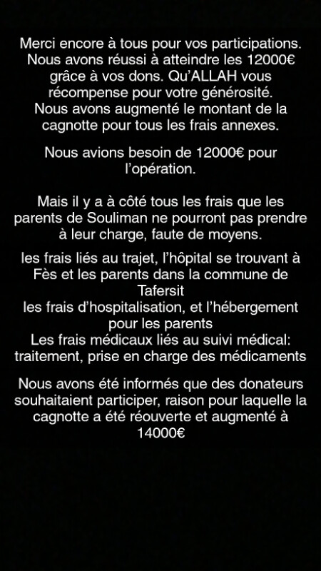 Image justificative de la cagnotte