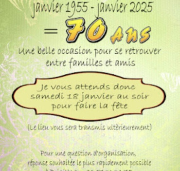 70 ans de Bribri cadeaux