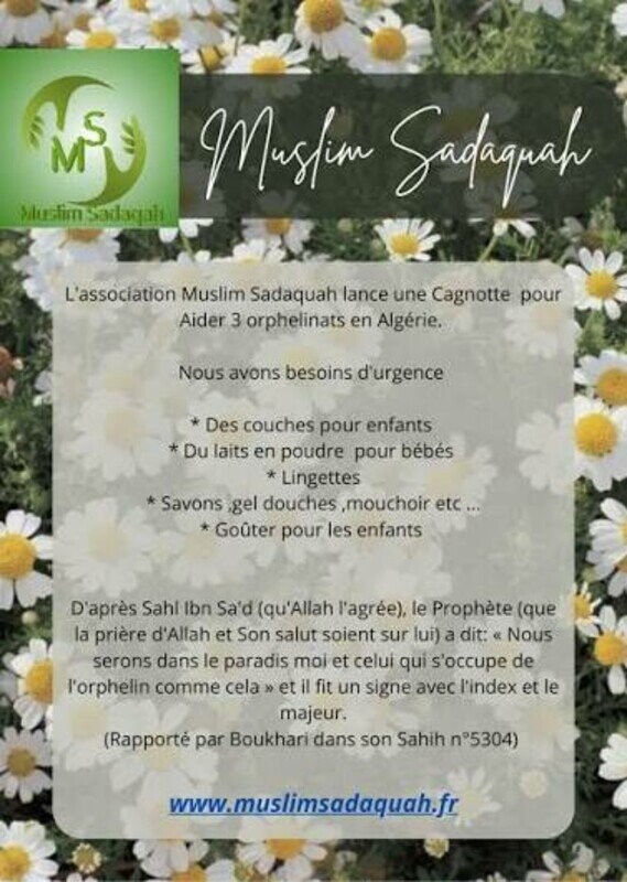Aidons les orphelins d’Algérie