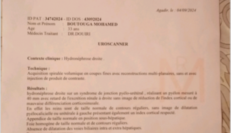 Une opération pour notre frère Mohamed