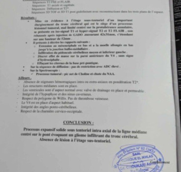 Tumeur traitement urgent
