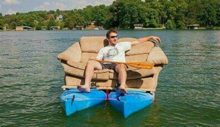 Un canoé pour Thibault