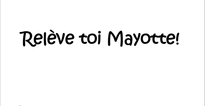 Relève toi Mayotte