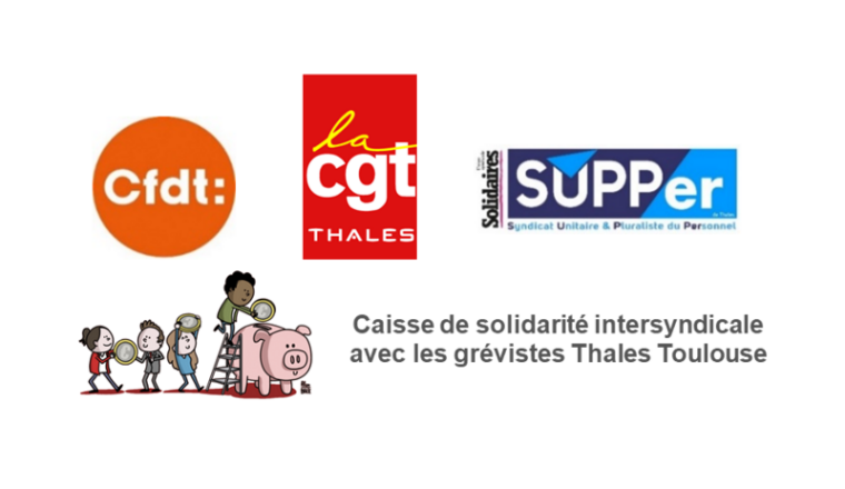 Caisse de grève intersyndicale Thales Toulouse