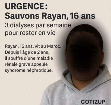 Urgence : Sauvons Rayan, 16 ans – 3 dialyses par s