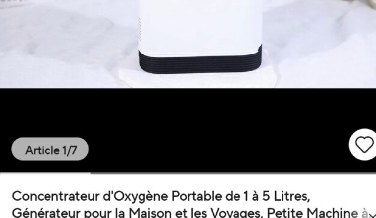 De l'oxygène pour une personne qui puisse sortir a