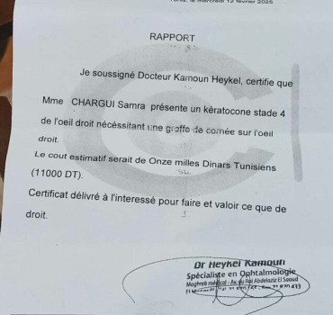 Urgence : une greffe pour sauver sa vue