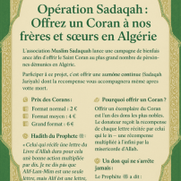 Offrir un Coran en Algérie