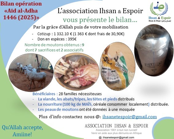 Image justificative de la cagnotte
