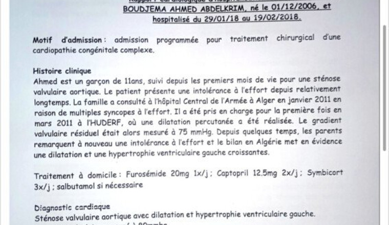 Soutien pour notre Ahmed
