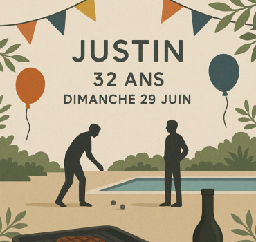 Cadeau Commun anniversaire Justin