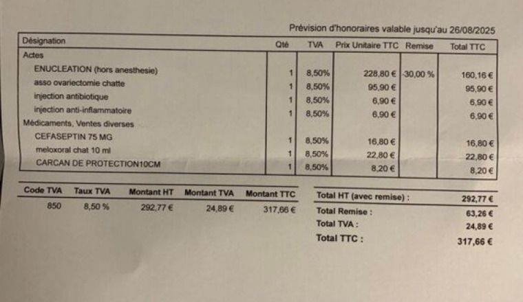 Enucleation mia