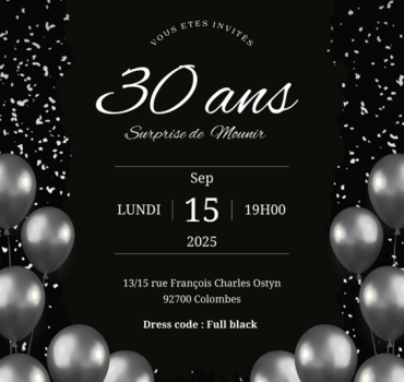 30 ans surprise Mounir