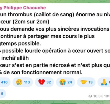 Pour notre frère Samy Philippe chaouche