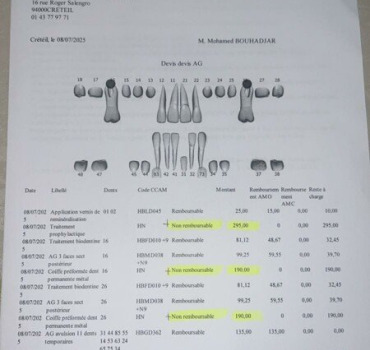 Une nouvelle dentition pour Mohammed