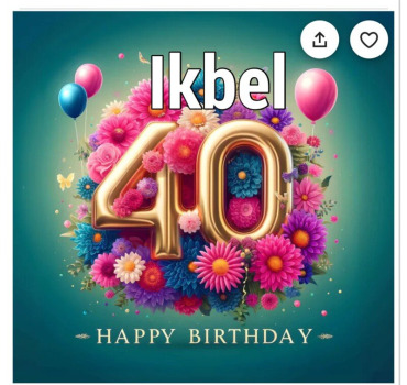 Anniversaire Ikbel