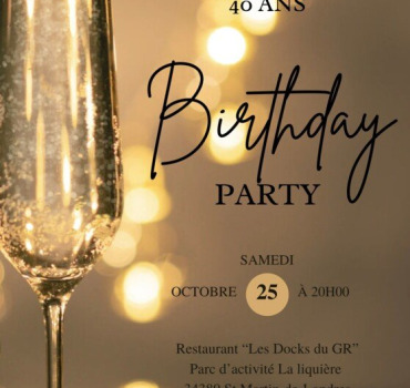 ✨🥂Laurent 40 ans🥂✨