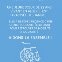 Aidez-nous à achetez une chaises roulante