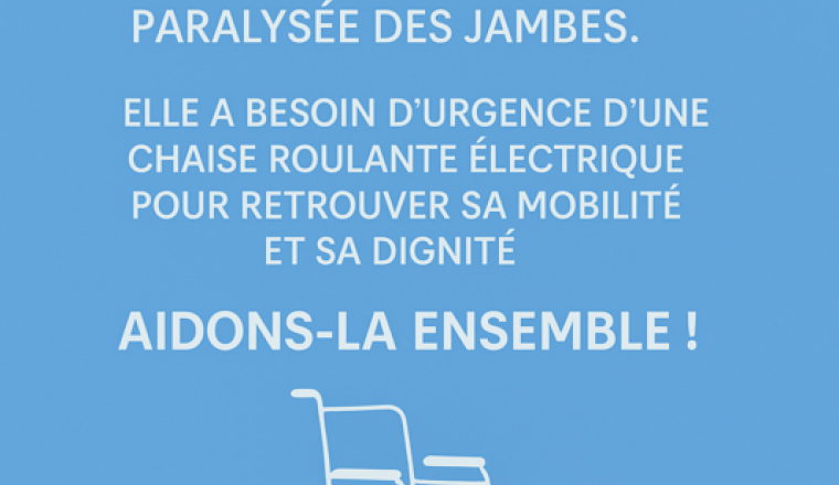 Aidez-nous à achetez une chaises roulante