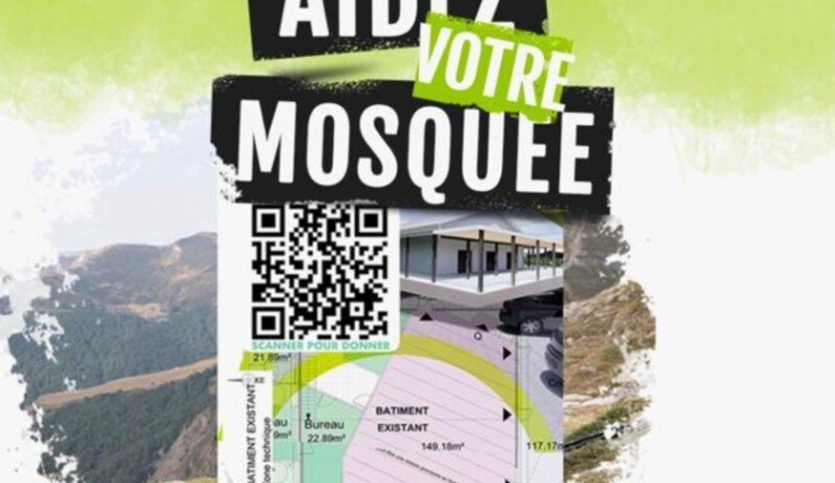 Travaux construction mosquée IQRAA
