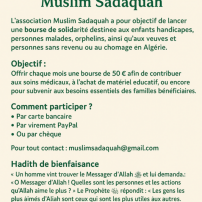 Bourse pour enfants et adultes malades