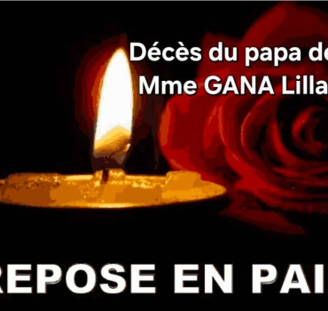 Décès du papa de notre collègue et sœur Lilla Gana