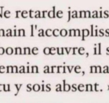 Un passage très difficile