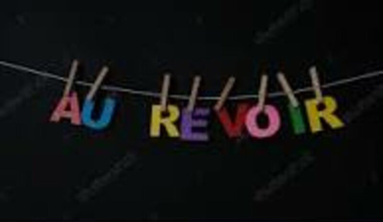 Ce n'est qu'un au revoir !