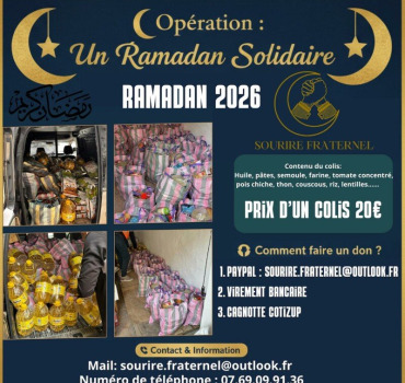 COLIS ALIMENTAIRES RAMADAN 2026
