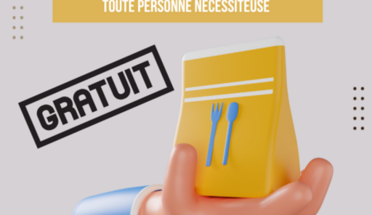 Distribution de repas chaud 5ème année