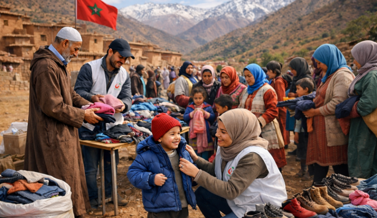 Collecte solidaire pour le Maroc-Région Bouiblane