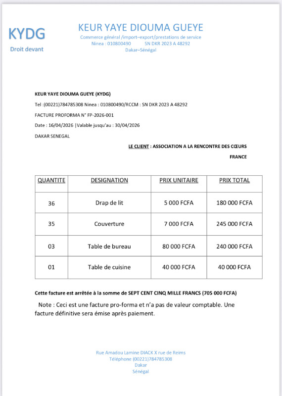Image justificative de la cagnotte