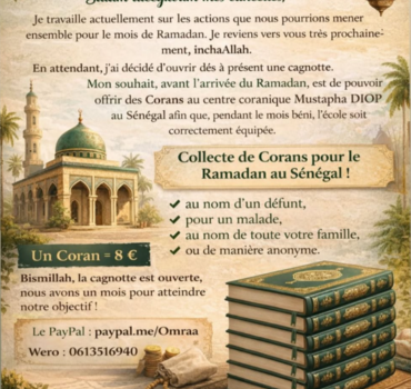 🌙 Projet solidaire pour le Ramadan  Sadaka Jariya