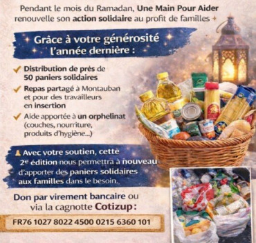✨ 1 don = 1 panier solidaire ✨ Solidarité Ramadan