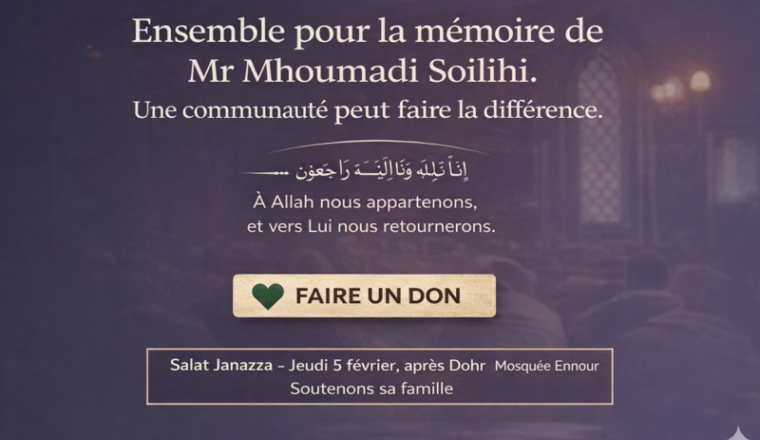 Soutien à la famille de Mr Mhoumadi Soilihi