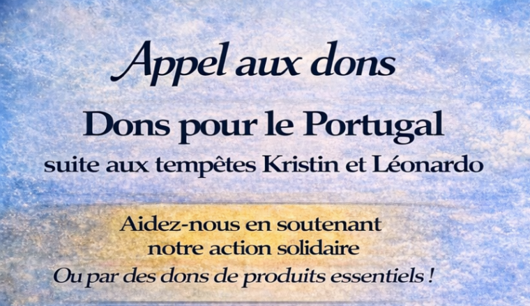 Solidarité Portugal – Aide après les tempêtes