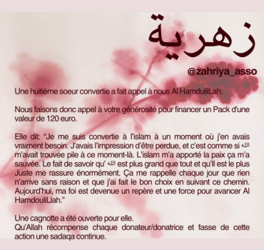 Pour soeur convertie