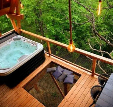 Spa perché dans les arbres au domaine de Male