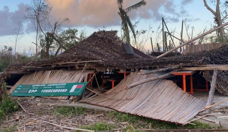 Victimes du cyclone à Tamatave Madagascar