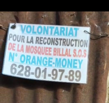 Reconstruction de la mosquée de SOS Guinée