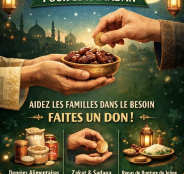 Collectes de dons pour colis alimentaire ramadan